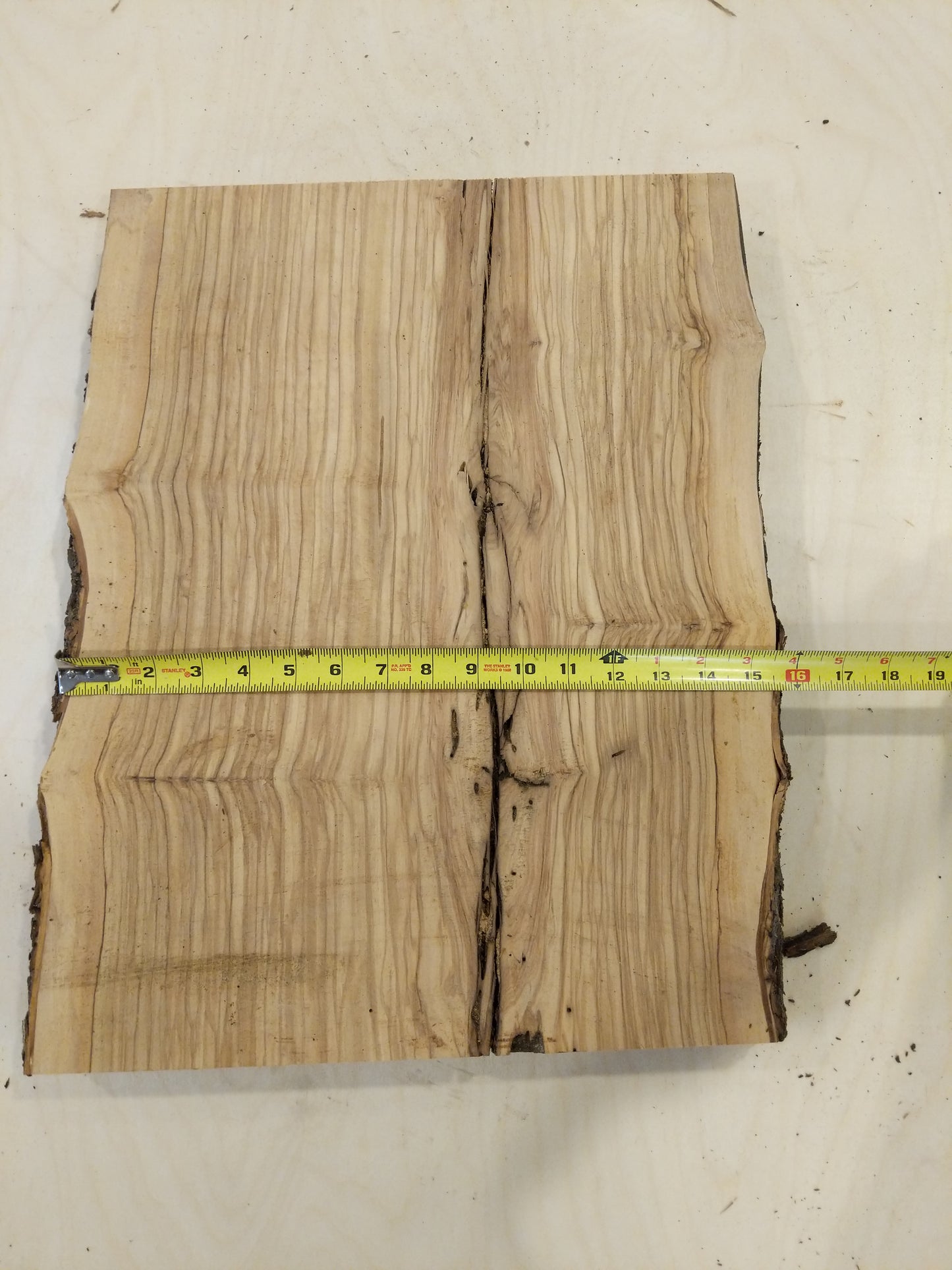 Italian Olive Wood Live Edge Mini Slab