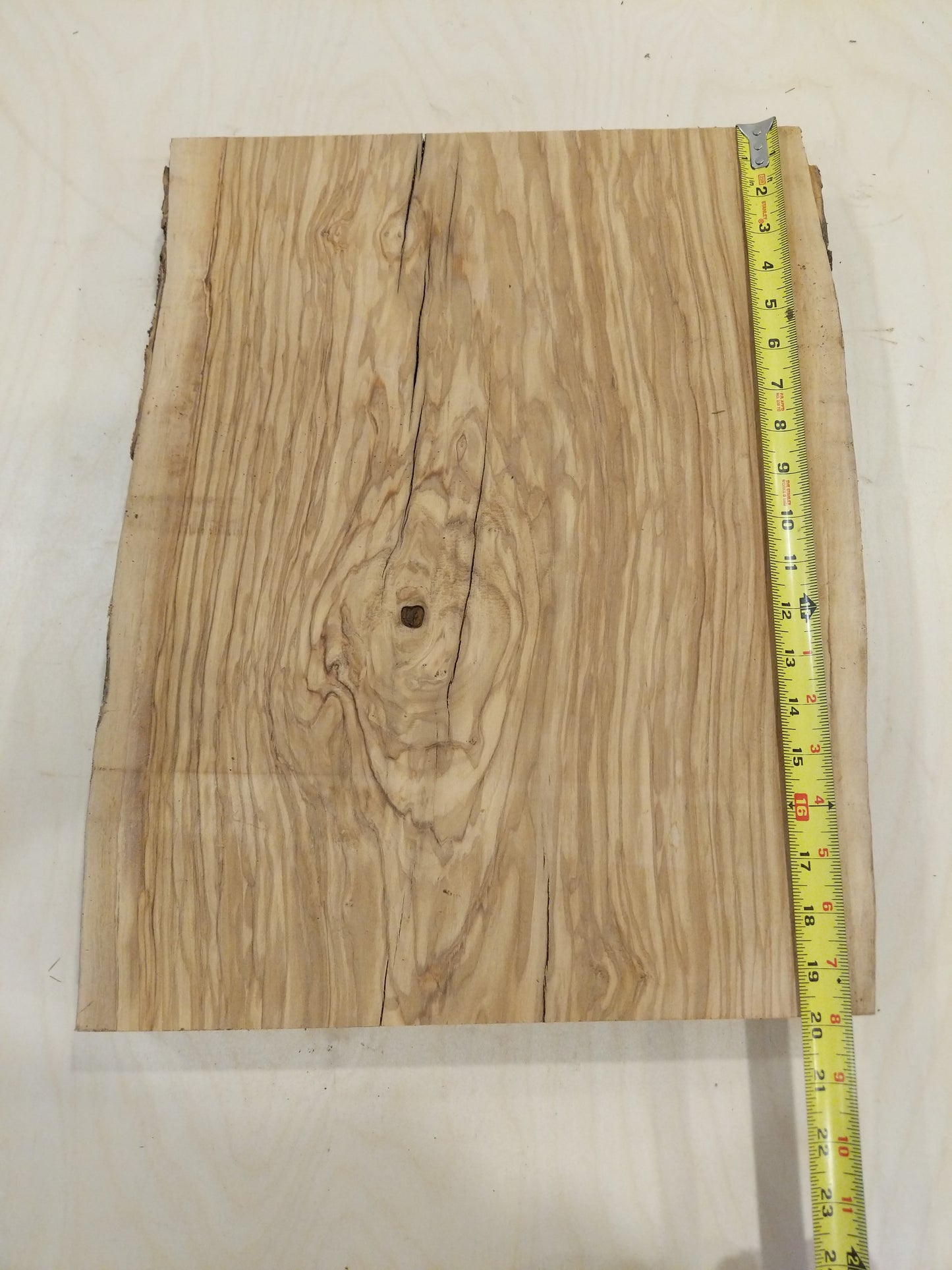 Italian Olive Wood Live Edge Mini Slab