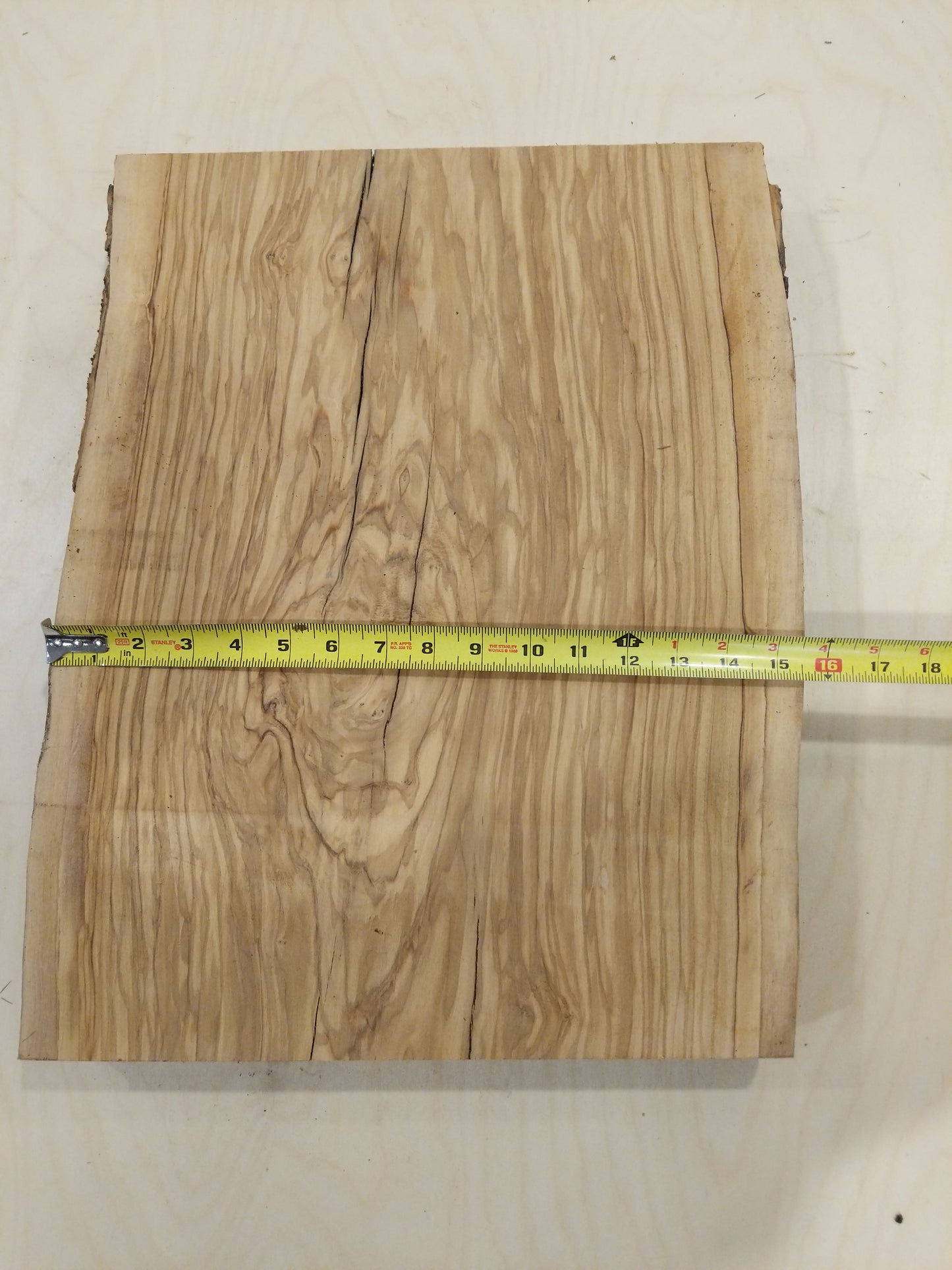 Italian Olive Wood Live Edge Mini Slab