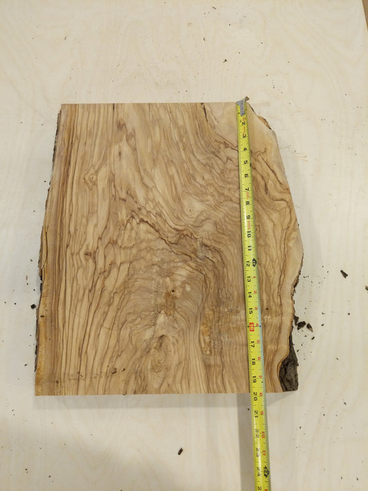 Italian Olive Wood Live Edge Mini Slab