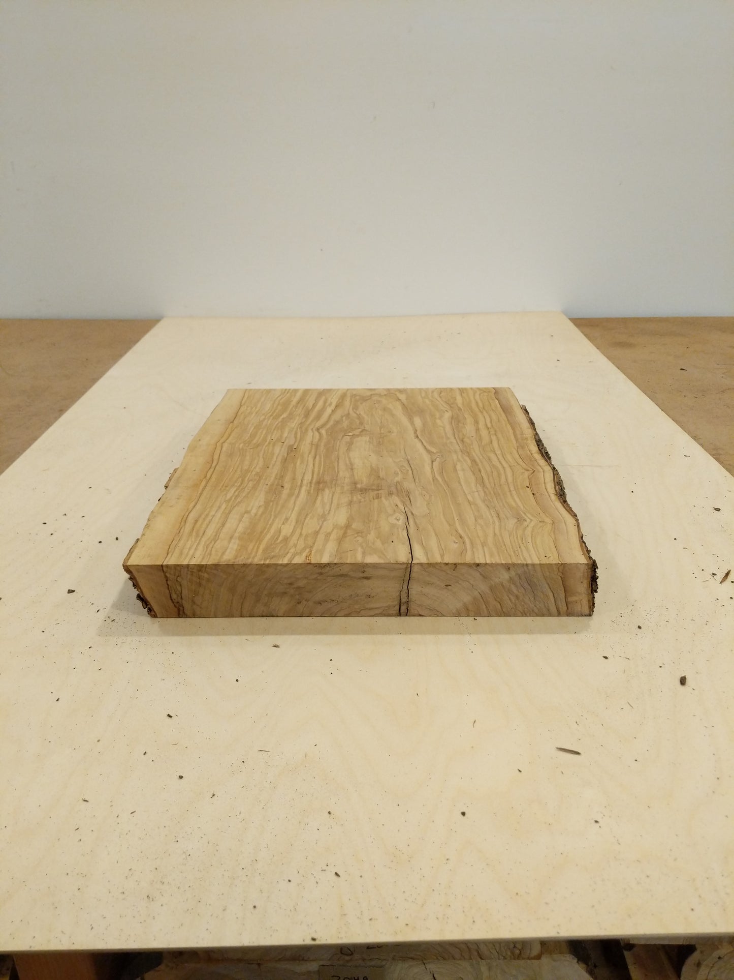 Italian Olive Wood Live Edge Mini Slab