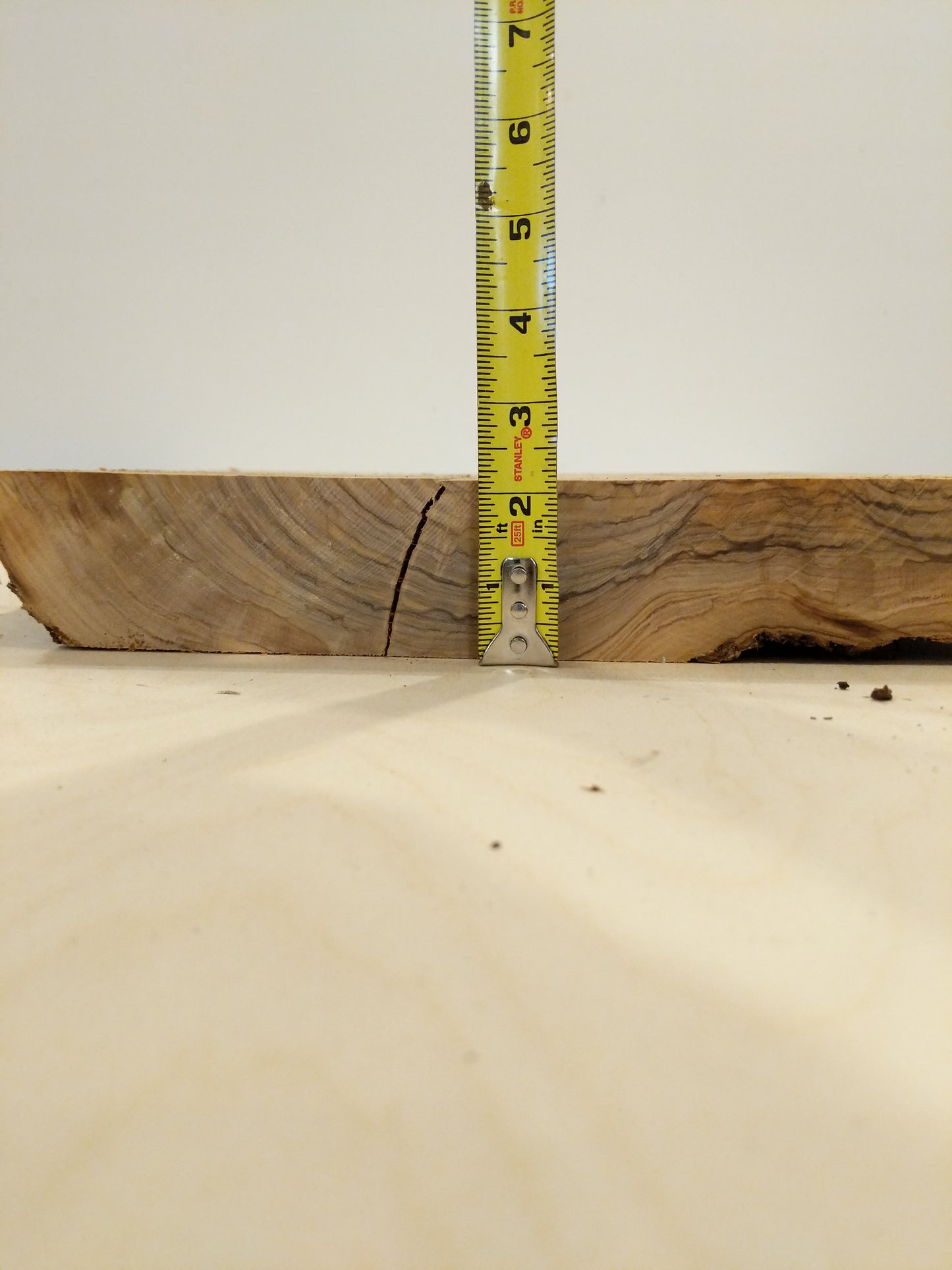 Italian Olive Wood Live Edge Mini Slab