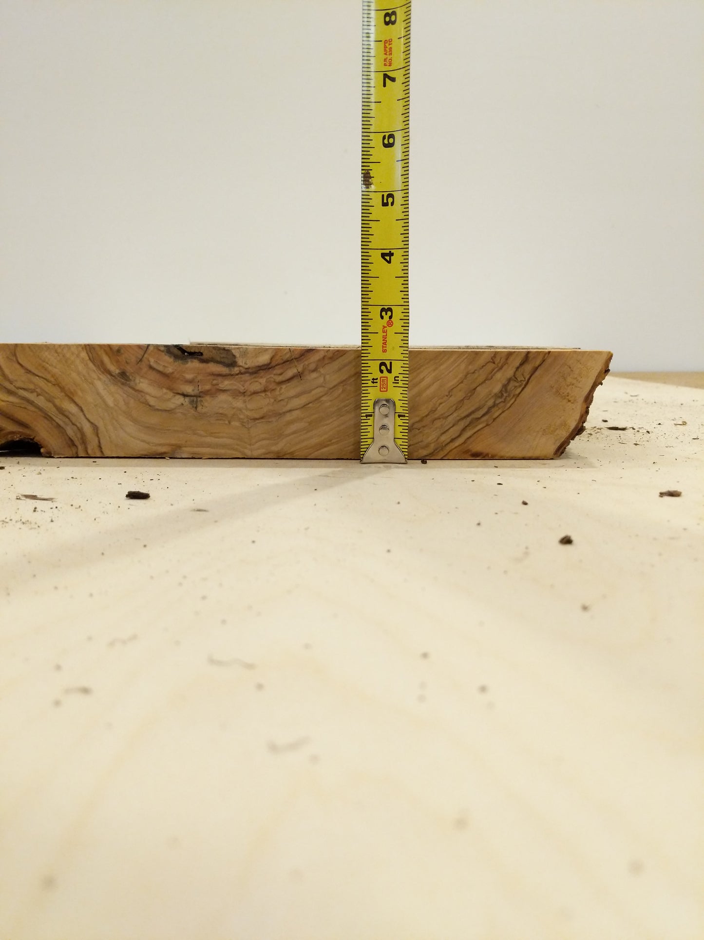 Italian Olive Wood Live Edge Mini Slab