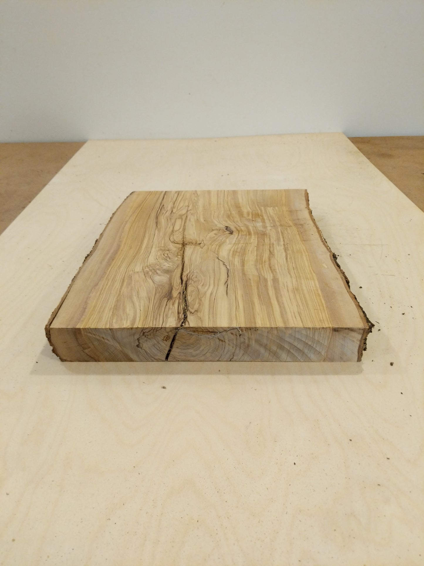 Italian Olive Wood Live Edge Mini Slab