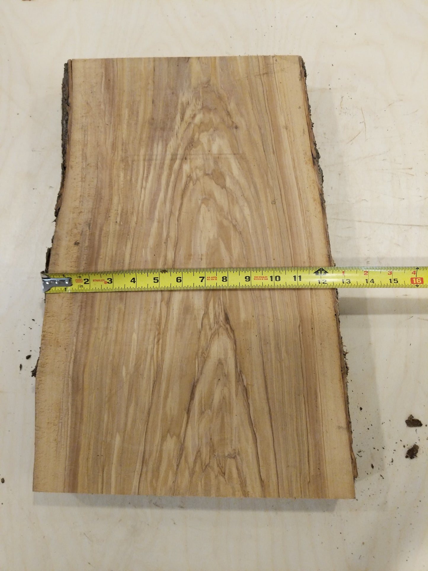 Italian Olive Wood Live Edge Mini Slab