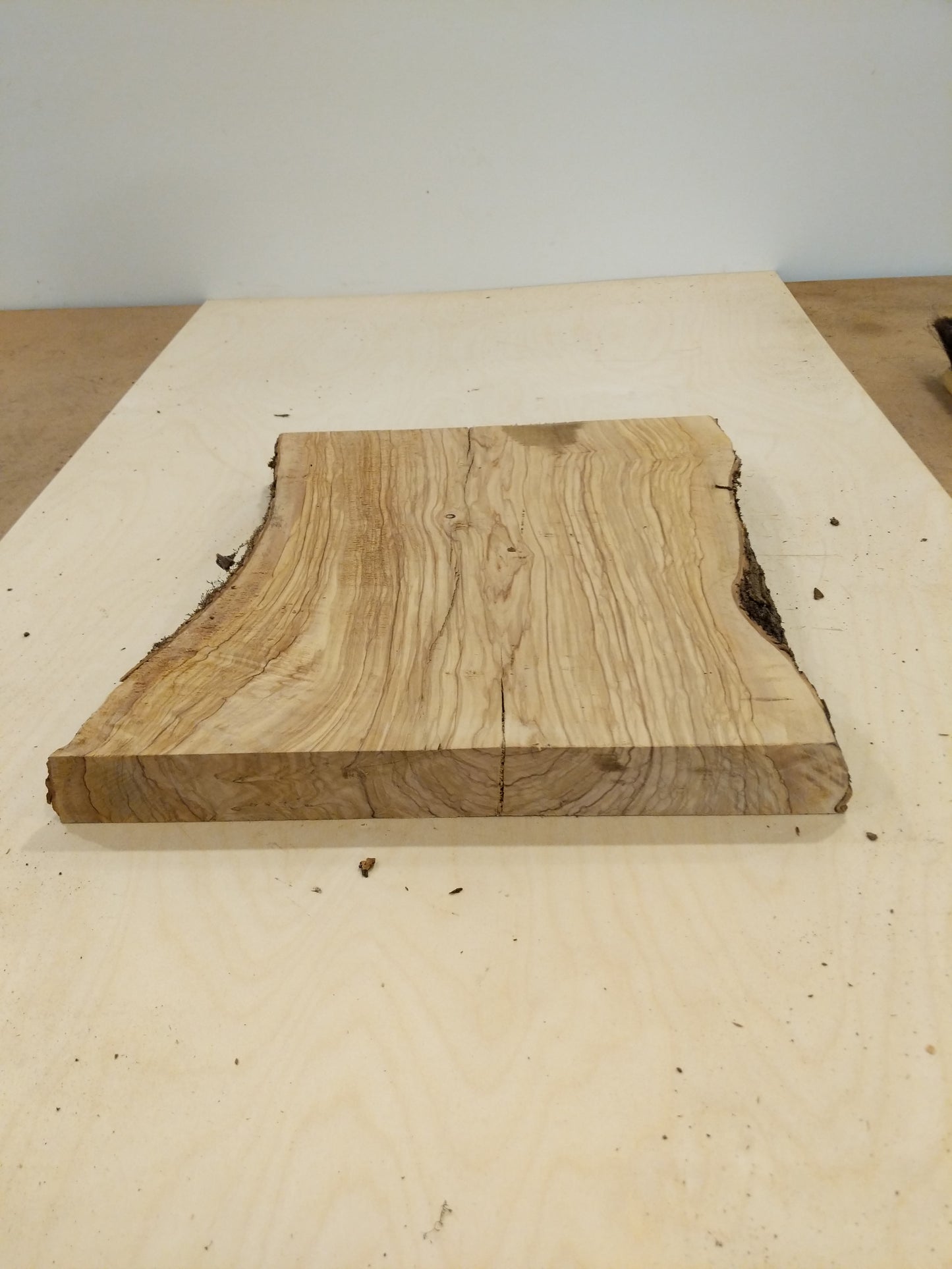 Italian Olive Wood Live Edge Mini Slab