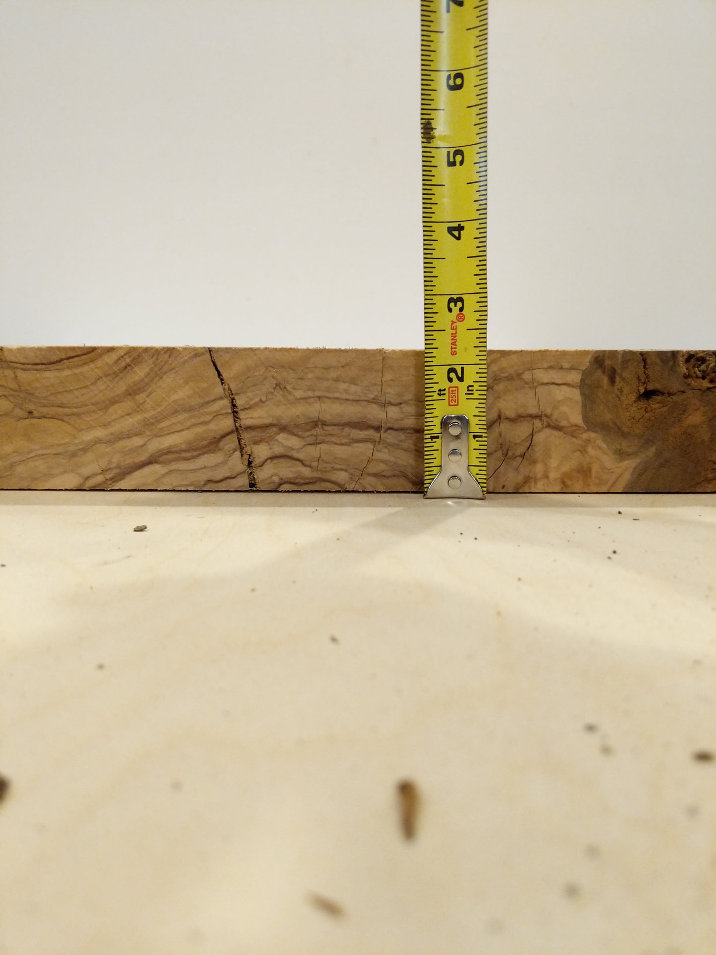 Italian Olive Wood Live Edge Mini Slab