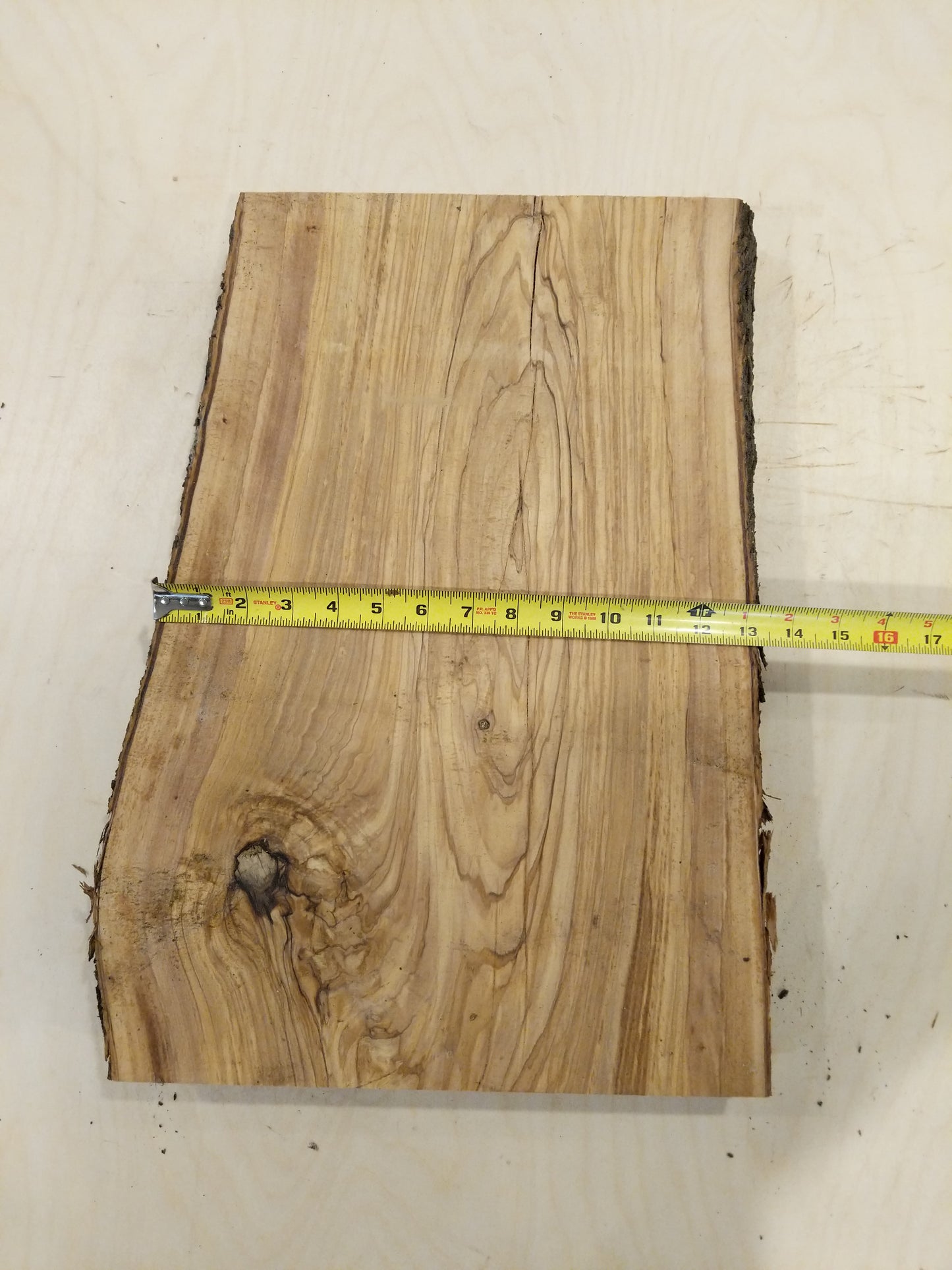 Italian Olive Wood Live Edge Mini Slab