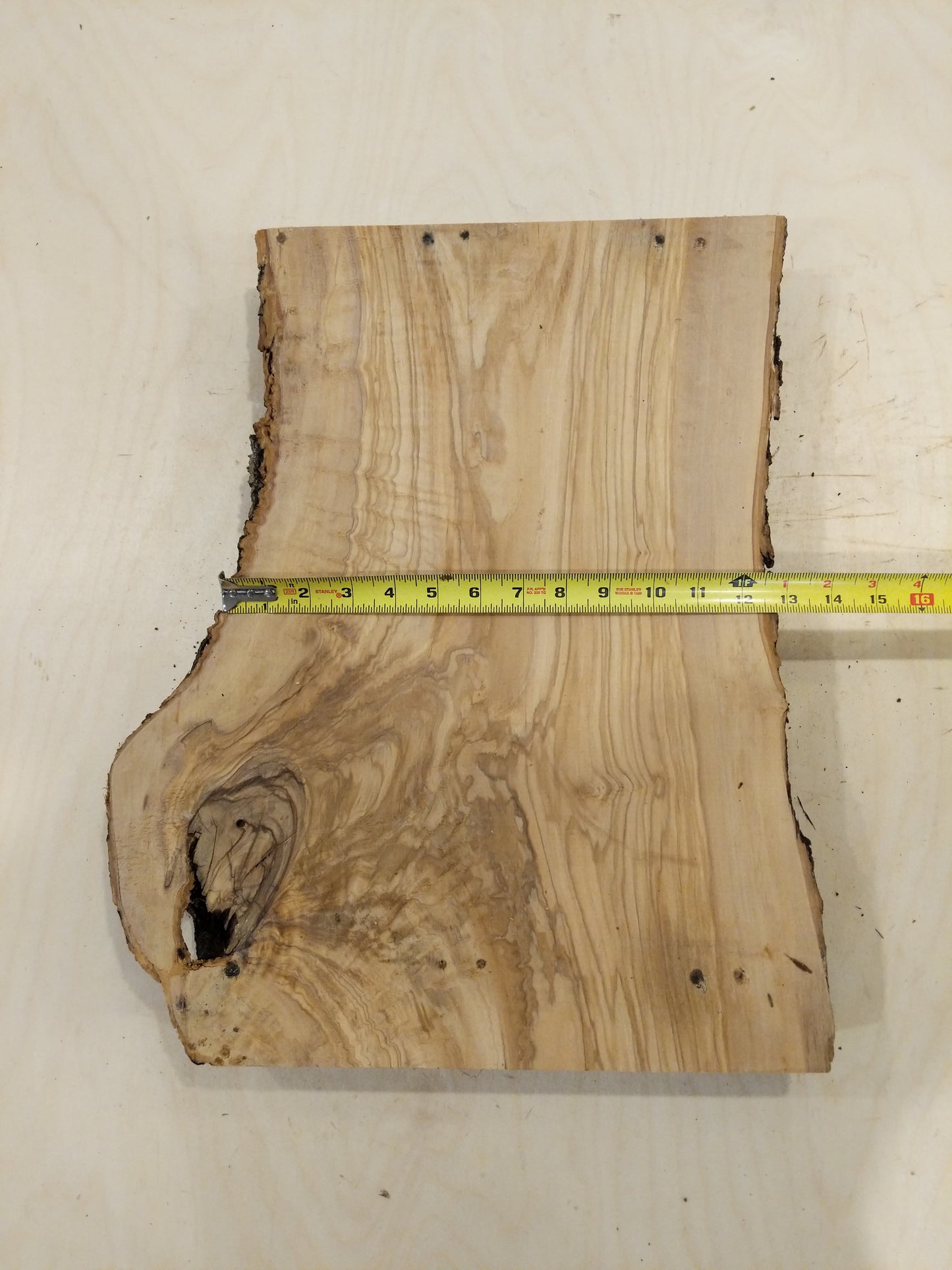 Italian Olive Wood Live Edge Mini Slab