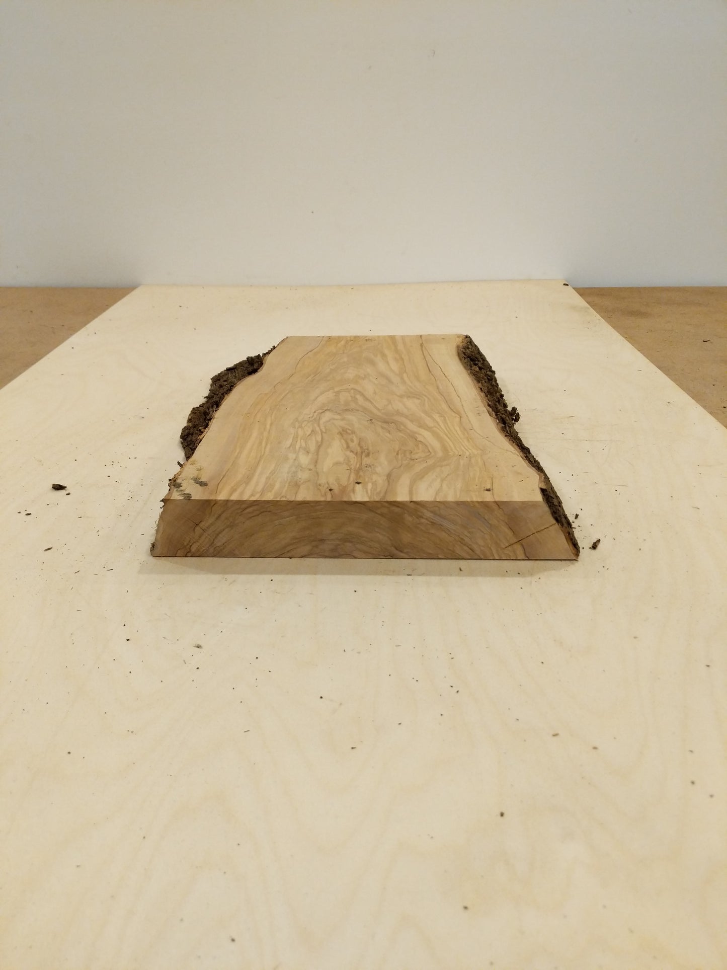 Italian Olive Wood Live Edge Mini Slab